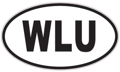 WLU - 3 Letter Initials Oval Magnet