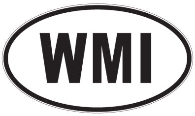 WMI - 3 Letter Initials Oval Magnet