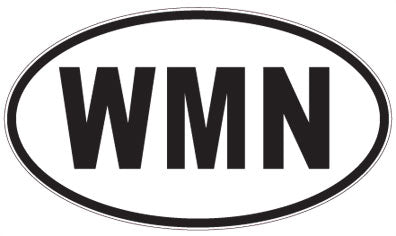 WMN - 3 Letter Initials Oval Magnet