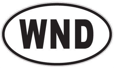 WND - 3 Letter Initials Oval Sticker