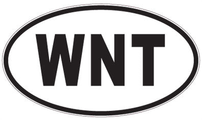 WNT - 3 Letter Initials Oval Magnet