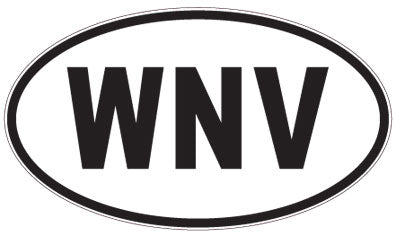 WNV - 3 Letter Initials Oval Sticker