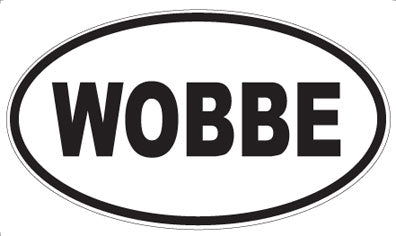 WOBBE - Oval Sticker