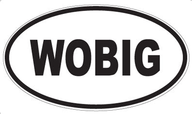 WOBIG - Oval Sticker