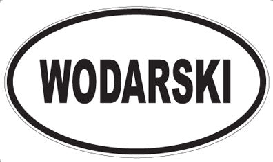 WODARSKI - Oval Sticker