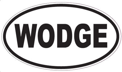WODGE - Oval Sticker