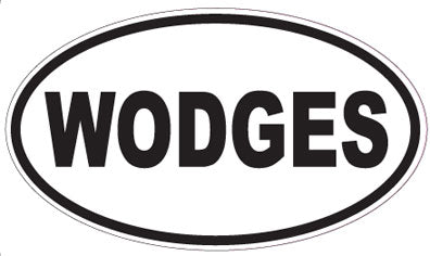 WODGES - Oval Sticker