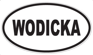 WODICKA - Oval Sticker