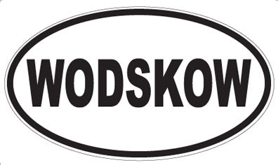 WODSKOW - Oval Sticker