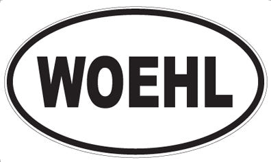WOEHL - Oval Sticker