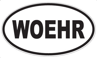 WOEHR - Oval Sticker