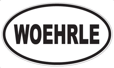 WOEHRLE - Oval Sticker