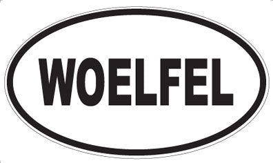 WOELFEL - Oval Sticker