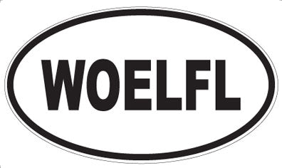 WOELFL - Oval Sticker