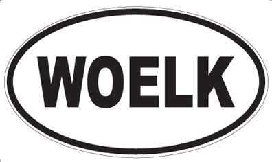WOELK - Oval Sticker
