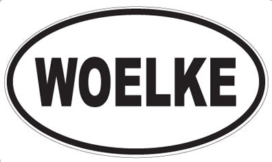 WOELKE - Oval Sticker