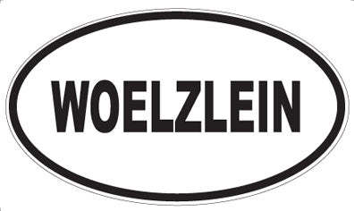 WOELZLEIN - Oval Sticker