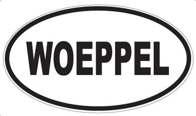 WOEPPEL - Oval Sticker