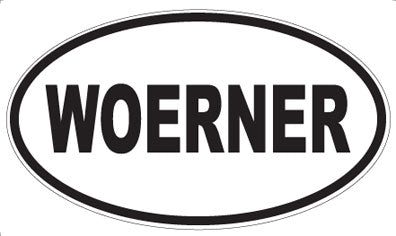 WOERNER - Oval Sticker