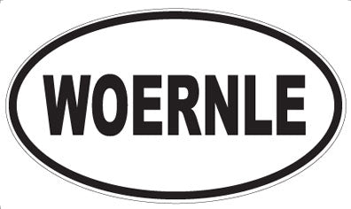 WOERNLE - Oval Sticker
