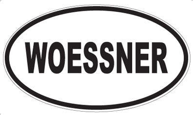 WOESSNER - Oval Sticker