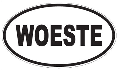 WOESTE - Oval Sticker