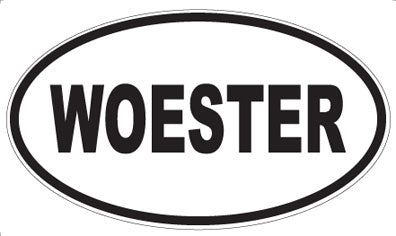 WOESTER - Oval Sticker