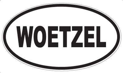 WOETZEL - Oval Sticker