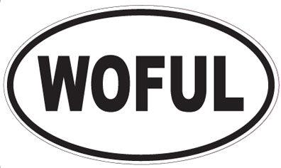 WOFUL - Oval Sticker