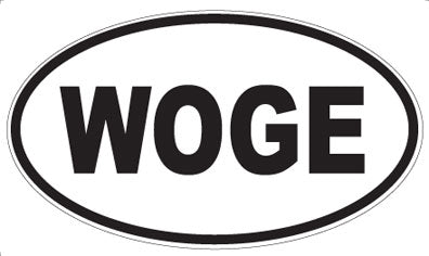 WOGE - Oval Sticker