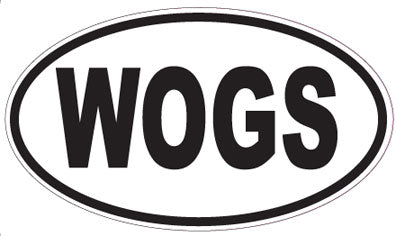 WOGS - Oval Sticker
