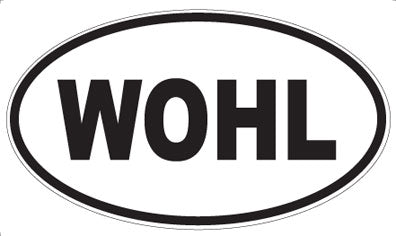 WOHL - Oval Sticker