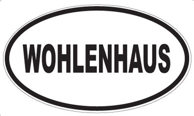WOHLENHAUS - Oval Sticker