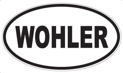 WOHLER - Oval Sticker