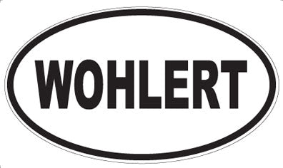 WOHLERT - Oval Sticker