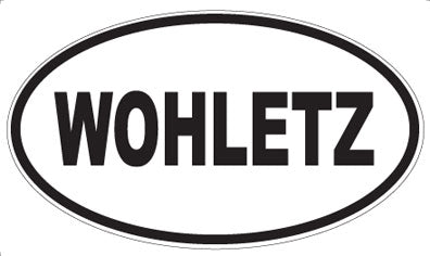 WOHLETZ - Oval Sticker
