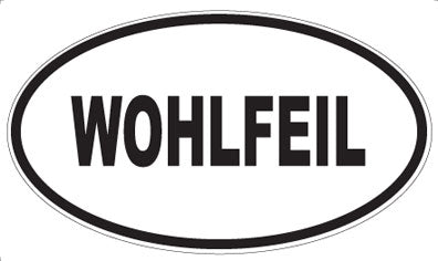 WOHLFEIL - Oval Sticker