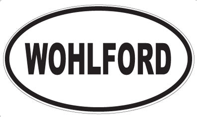 WOHLFORD - Oval Sticker