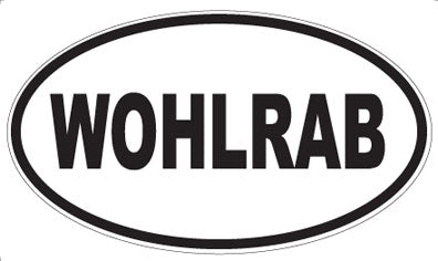 WOHLRAB - Oval Sticker