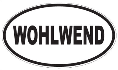 WOHLWEND - Oval Sticker