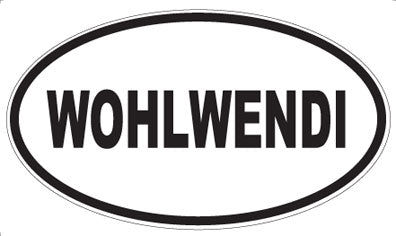 WOHLWENDI - Oval Sticker