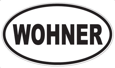 WOHNER - Oval Sticker