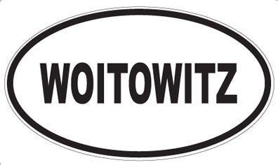 WOITOWITZ - Oval Sticker