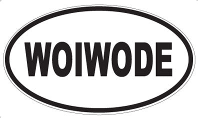 WOIWODE - Oval Sticker