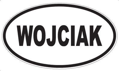 WOJCIAK - Oval Sticker