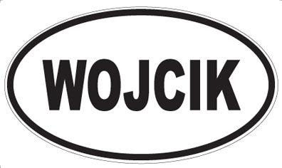 WOJCIK - Oval Sticker