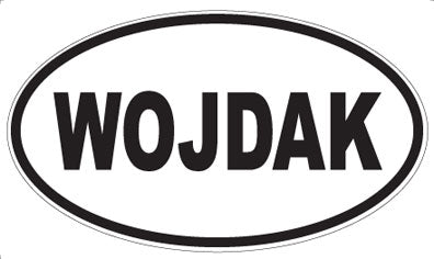 WOJDAK - Oval Sticker