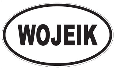 WOJEIK - Oval Sticker