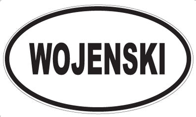 WOJENSKI - Oval Sticker