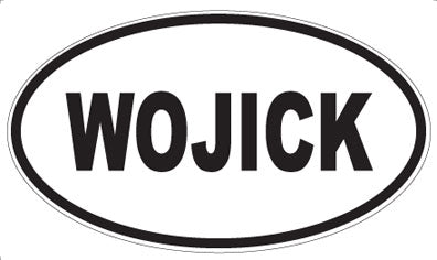 WOJICK - Oval Sticker